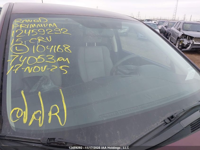 2015 Honda Cr-V Lx VIN: 2HKRM4H31FH104168 Lot: 12459292