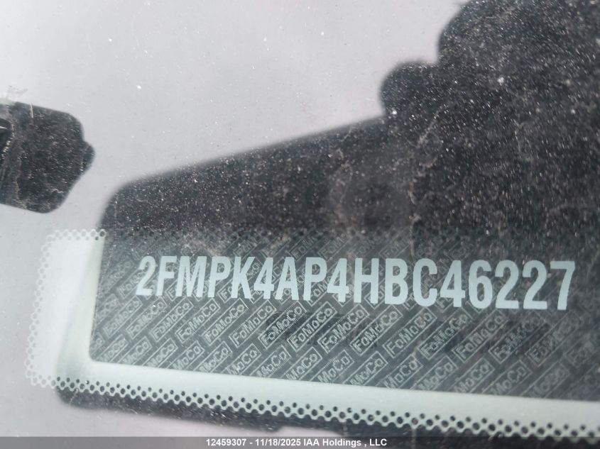 2017 Ford Edge Sport VIN: 2FMPK4AP4HBC46227 Lot: 12459307