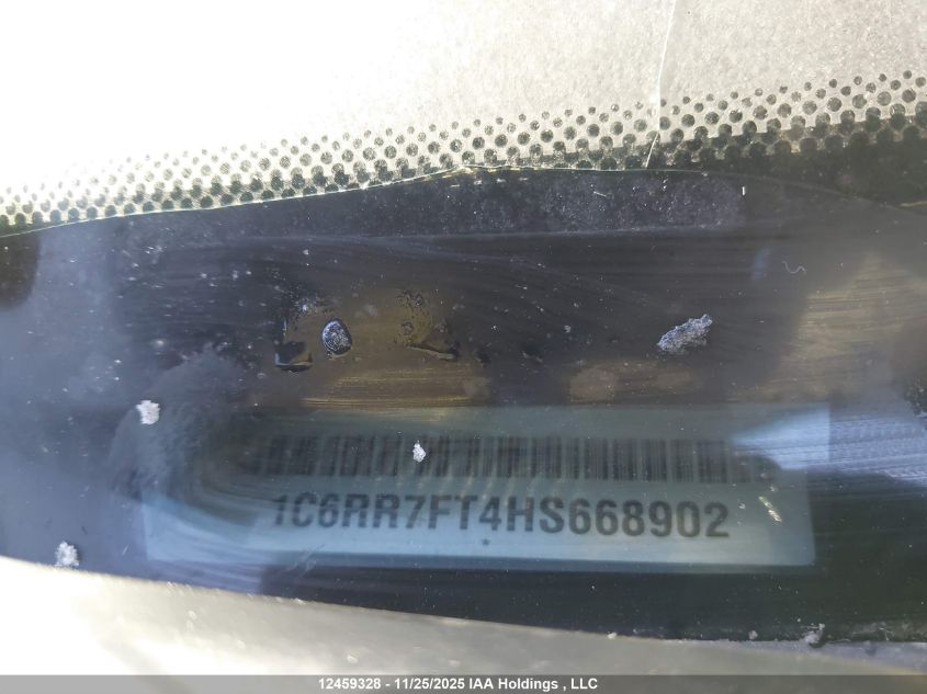 2017 Ram 1500 St VIN: 1C6RR7FT4HS668902 Lot: 12459328