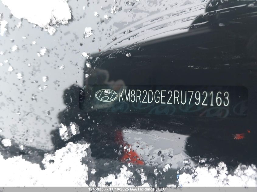 2024 Hyundai Palisade Preferred VIN: KM8R2DGE2RU792163 Lot: 12459333