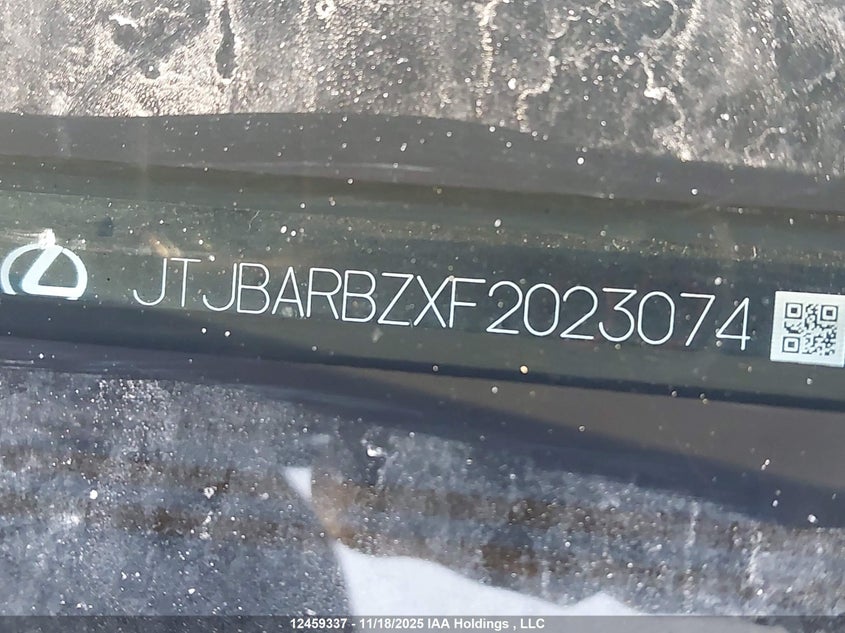 2015 Lexus Nx 200T 200T VIN: JTJBARBZXF2023074 Lot: 12459337