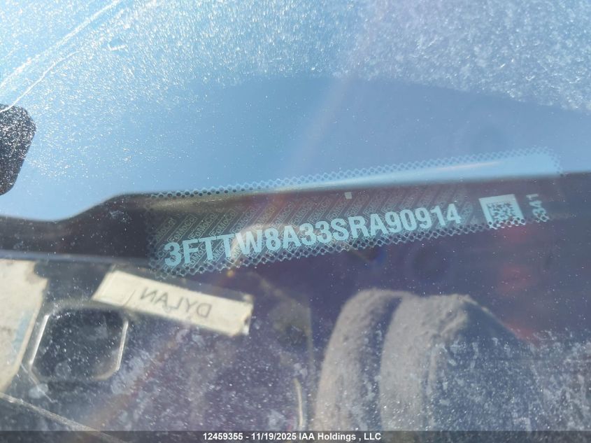 2025 Ford Maverick VIN: 3FTTW8A33SRA90914 Lot: 12459355