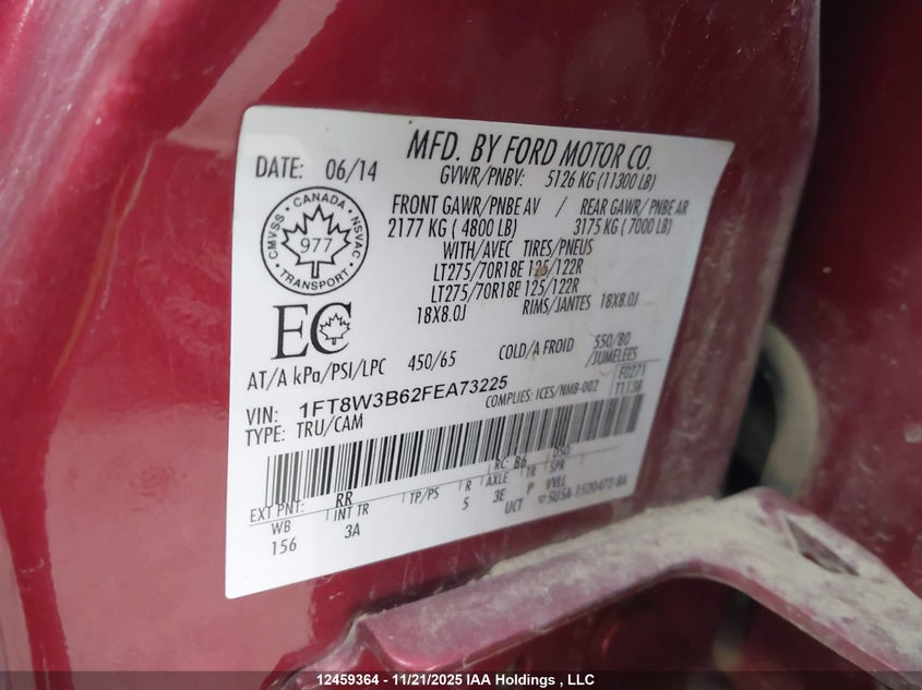 1FT8W3B62FEA73225 2015 FORD F350 photo no. 18