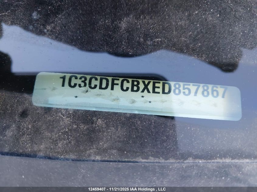 2014 Dodge Dart Limited VIN: 1C3CDFCBXED857867 Lot: 12459407