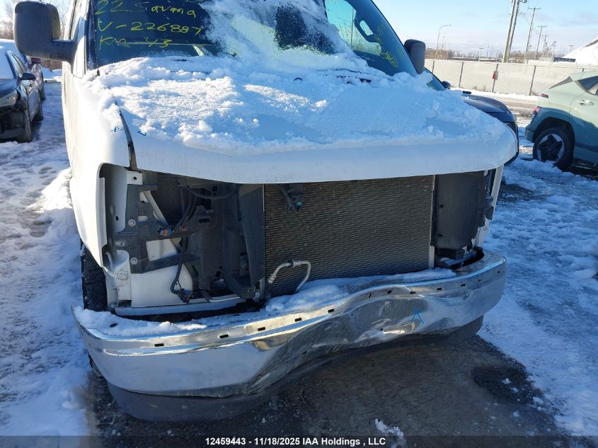 2022 GMC Savana 2500 Work Van VIN: 1GTW7BF74N1226887 Lot: 12459443