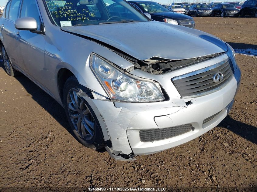 2007 Infiniti G35X VIN: JNKBV61F37M806559 Lot: 12459499