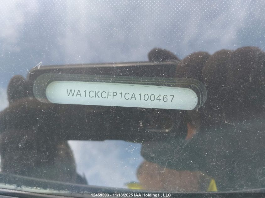 2012 Audi Q5 3.2 VIN: WA1CKCFP1CA100467 Lot: 12459593