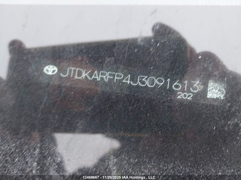 2018 Toyota Prius Prime Upgrade VIN: JTDKARFP4J3091613 Lot: 12459667