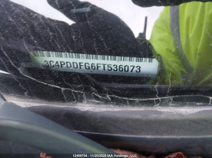 2015 Dodge Journey VIN: 3C4PDDFG6FT536073 Lot: 12459704