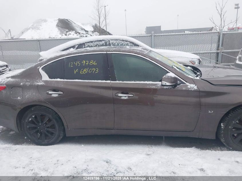 2014 Infiniti Q50 Premium/Sport VIN: JN1BV7AR1EM681093 Lot: 12459786