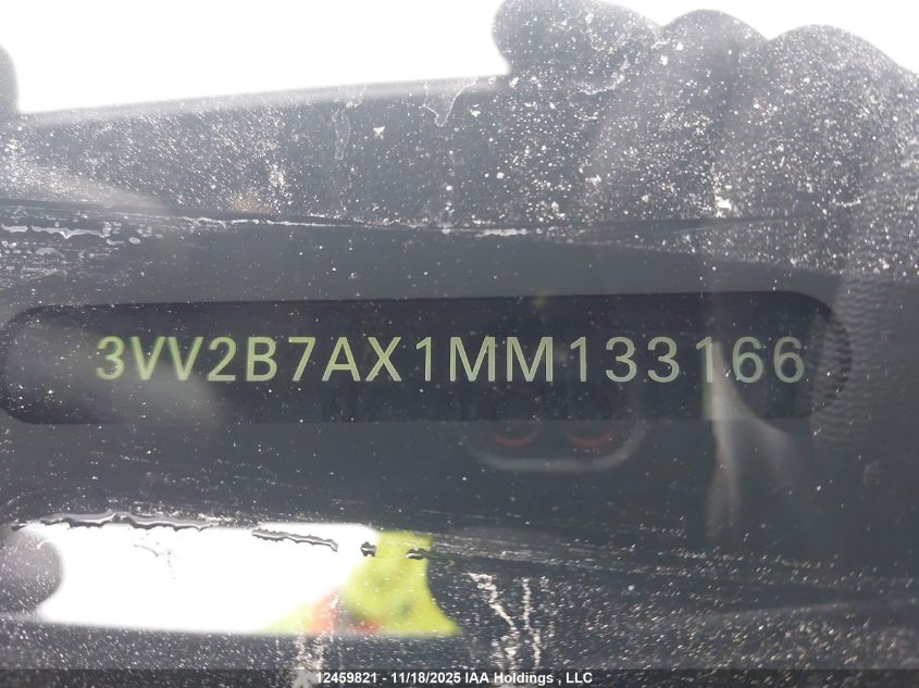 2021 Volkswagen Tiguan Comfortline/United VIN: 3VV2B7AX1MM133166 Lot: 12459821