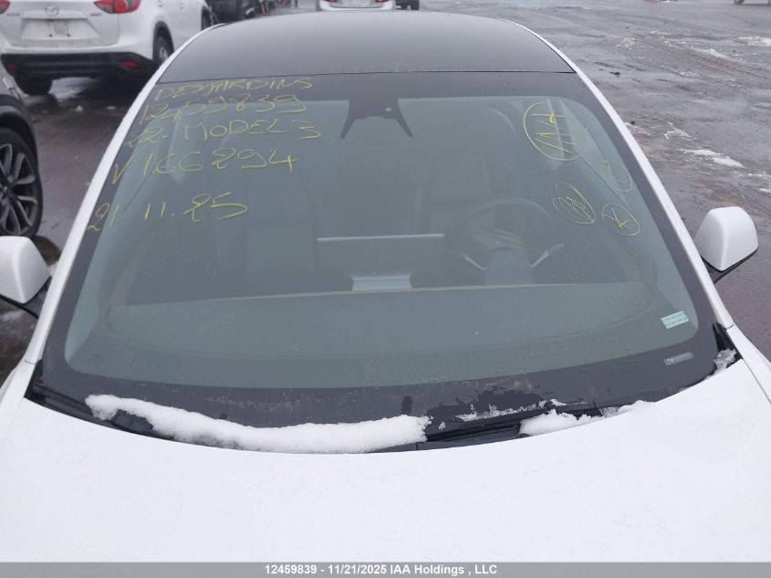 2022 Tesla Model 3 VIN: 5YJ3E1EA6NF166294 Lot: 12459839