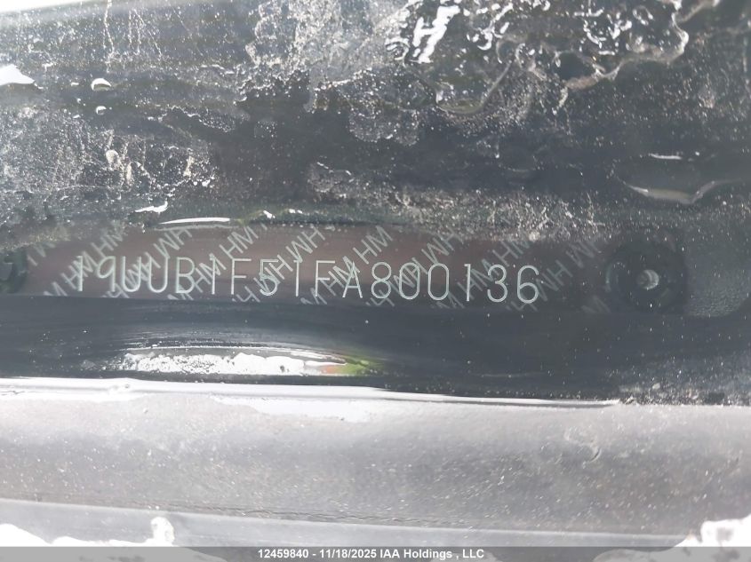 2015 Acura Tlx Tech VIN: 19UUB1F51FA800136 Lot: 12459840