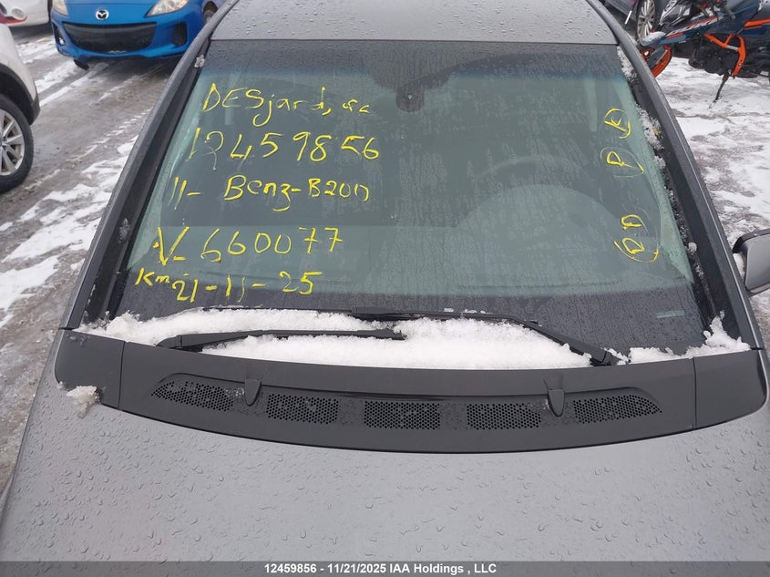 2011 Mercedes-Benz B200 VIN: WDDFH3DB8BJ660077 Lot: 12459856