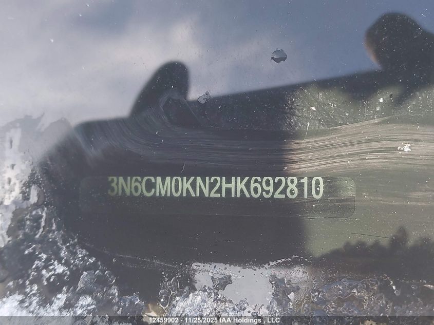 2017 Nissan Nv200 2.5S/2.5Sv VIN: 3N6CM0KN2HK692810 Lot: 12459902