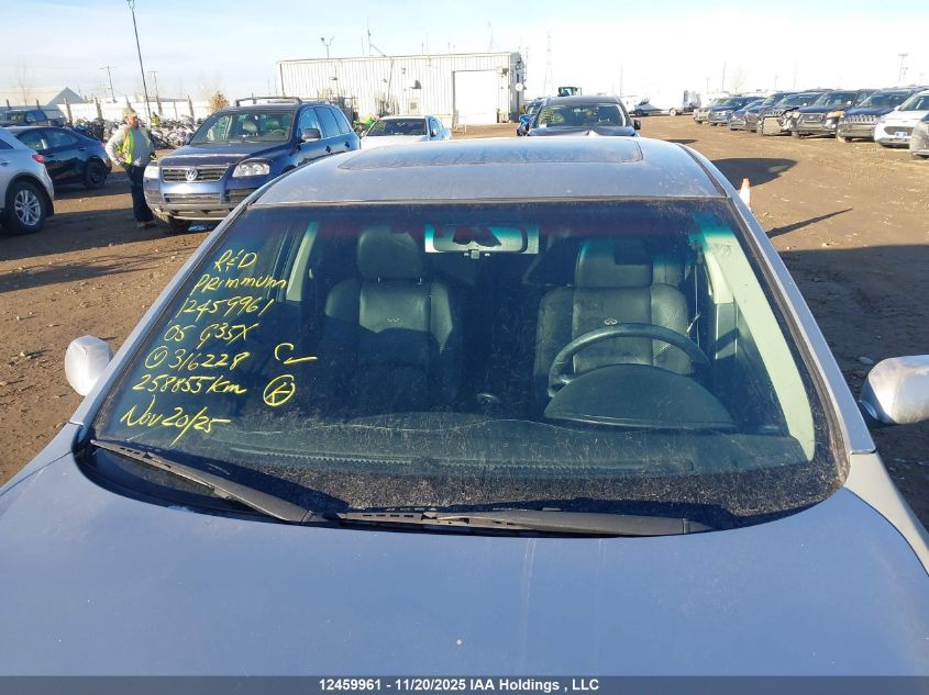 2005 Infiniti G35X VIN: JNKCV51F15M316228 Lot: 12459961