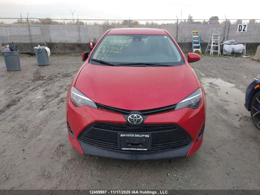 2017 Toyota Corolla Le VIN: 2T1BURHE8HC893103 Lot: 12459987