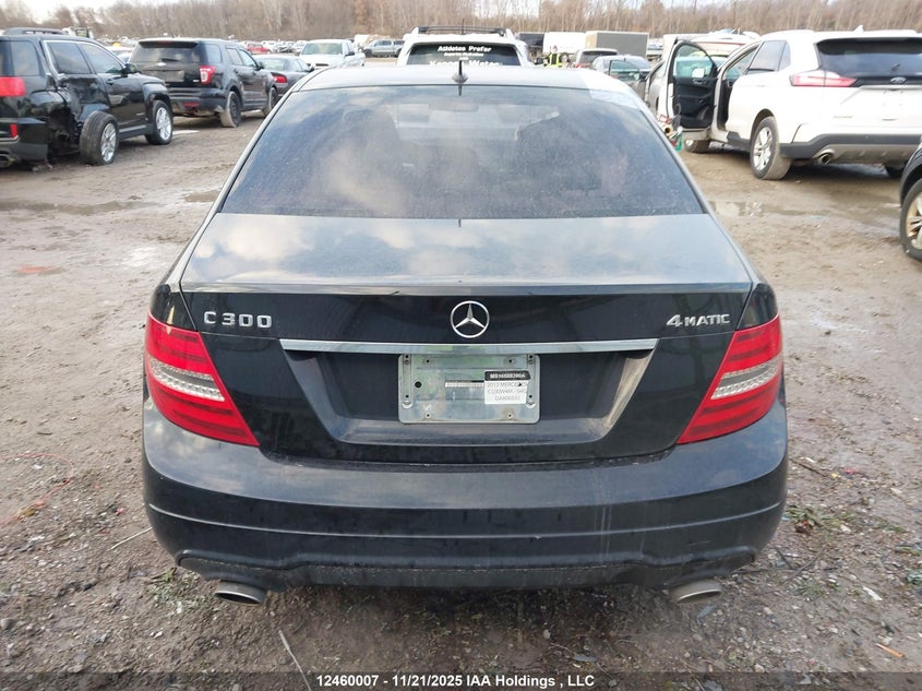 2013 Mercedes-Benz C 300 4Matic VIN: WDDGF8AB1DA800551 Lot: 12460007
