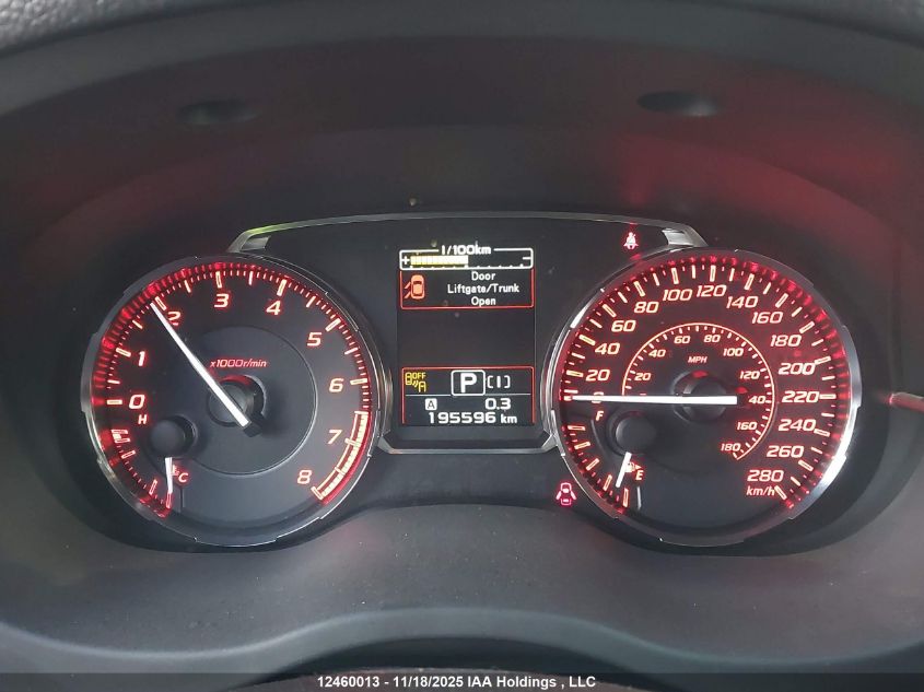 2016 Subaru Wrx Sport Package/Sport-Tech Package VIN: JF1VA1L62G8828206 Lot: 12460013