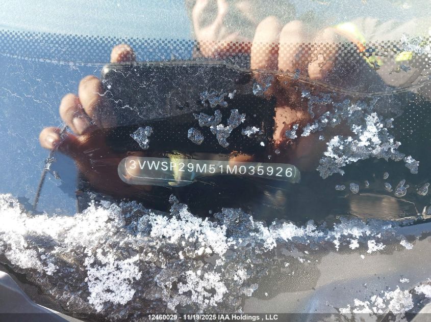 2001 Volkswagen Jetta Gls Tdi VIN: 3VWSP29M51M035926 Lot: 12460029