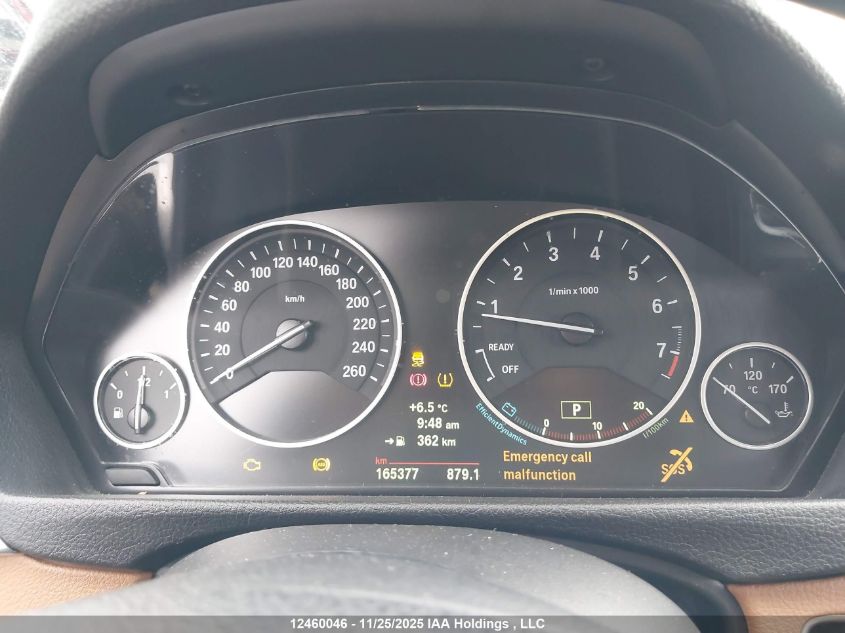 2014 BMW 328I xDrive VIN: WBA3B3C55EJ982722 Lot: 12460046