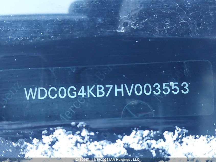 2017 Mercedes-Benz Glc 300 4Matic VIN: WDC0G4KB7HV003553 Lot: 12460047