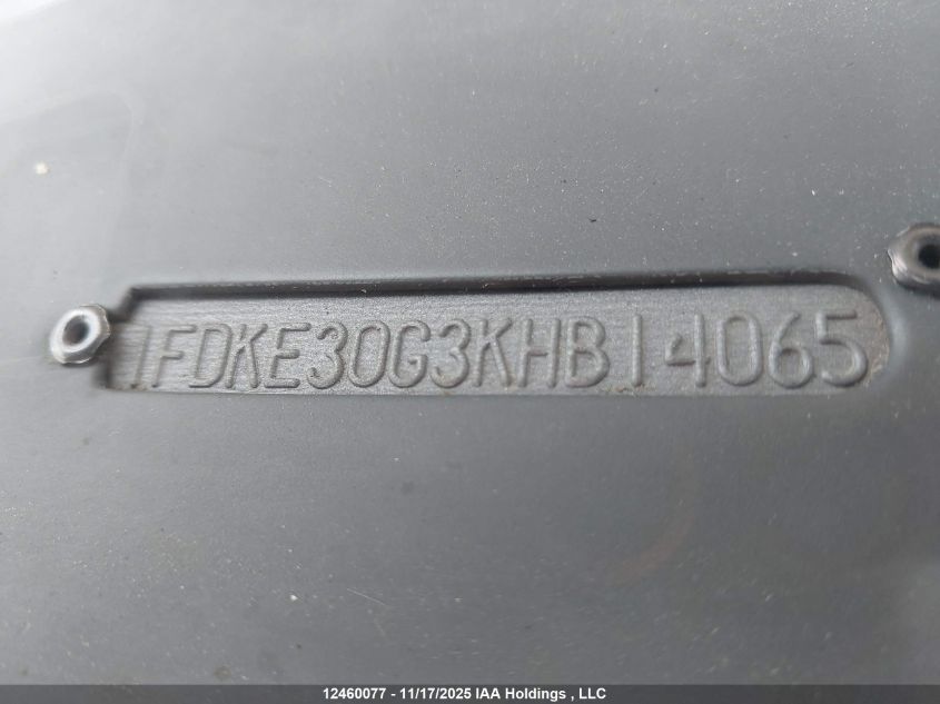 1989 Ford Econoline E350 Cutaway Van VIN: 1FDKE30G3KHB14065 Lot: 12460077