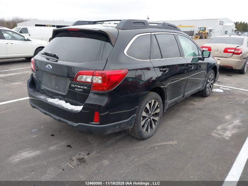 2015 Subaru Outback 3.6R Limited VIN: 4S4BSFNC9F3295515 Lot: 12460080