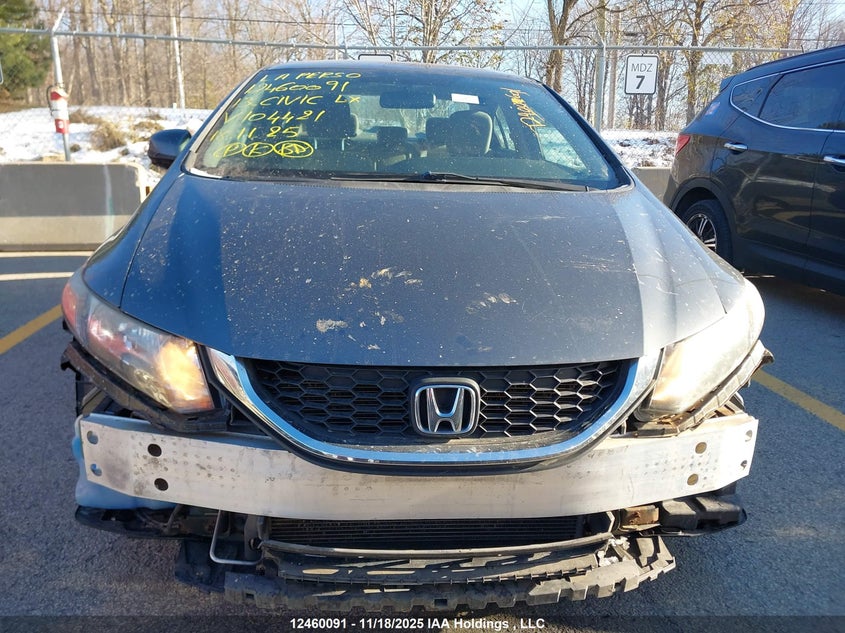 2013 Honda Civic Lx VIN: 2HGFB2F49DH104421 Lot: 12460091