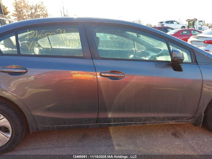 2013 Honda Civic Lx VIN: 2HGFB2F49DH104421 Lot: 12460091