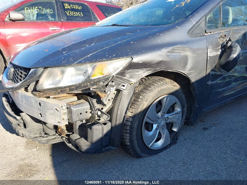 2013 Honda Civic Lx VIN: 2HGFB2F49DH104421 Lot: 12460091