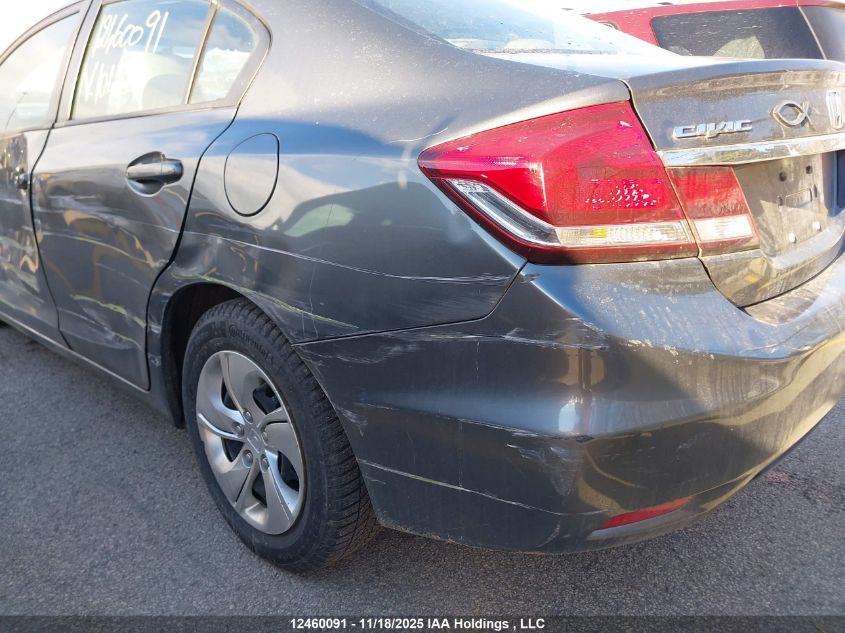 2013 Honda Civic Lx VIN: 2HGFB2F49DH104421 Lot: 12460091