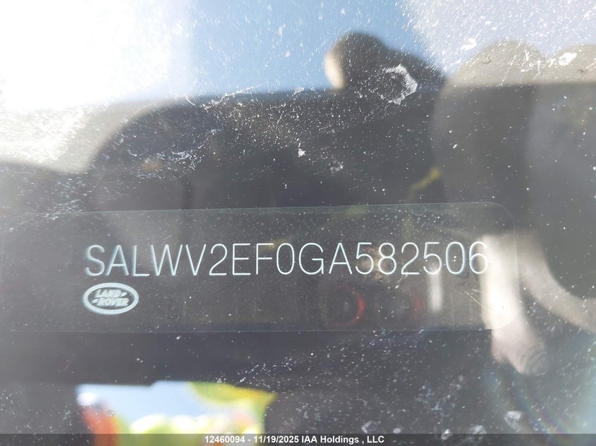 2016 Land Rover Range Rover Sport V8 Supercharged VIN: SALWV2EF0GA582506 Lot: 12460094