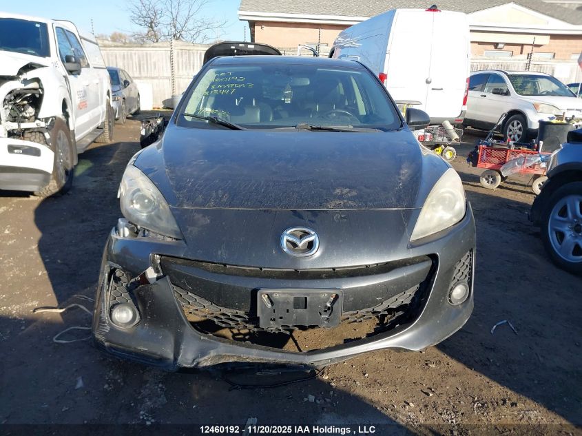 2013 Mazda Mazda3 Gt VIN: JM1BL1M52D1813447 Lot: 12460192