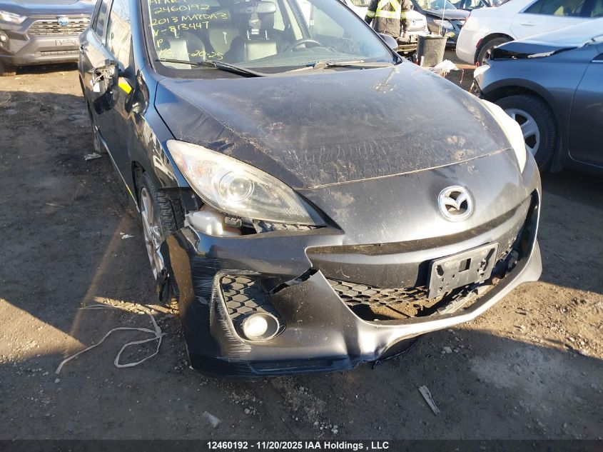 2013 Mazda Mazda3 Gt VIN: JM1BL1M52D1813447 Lot: 12460192