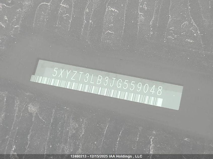 2018 Hyundai Santa Fe Sport VIN: 5XYZT3LB3JG559048 Lot: 12460213