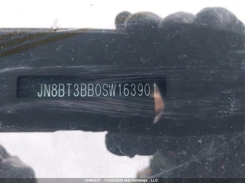 2025 Nissan Rogue Sv/Rc VIN: JN8BT3BB0SW163901 Lot: 12460227