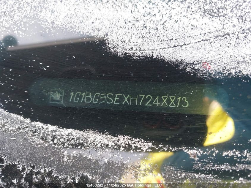 2017 Chevrolet Cruze VIN: 1G1BG5SEXH7248813 Lot: 12460242