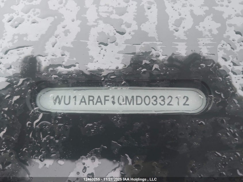 2021 Audi Rs Q8 4.0T VIN: WU1ARAF10MD033212 Lot: 12460255