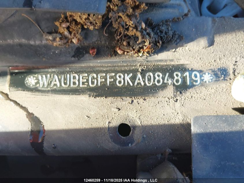 2019 Audi A3 VIN: WAUBEGFF8KA084819 Lot: 12460259