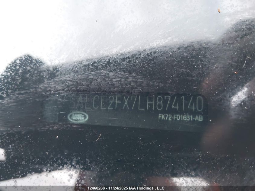 2020 Land Rover Discovery Sport Se R-Dynamic VIN: SALCL2FX7LH874140 Lot: 12460288