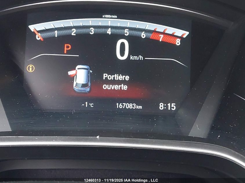 2017 Honda Cr-V Touring VIN: 2HKRW2H96HH100123 Lot: 12460313