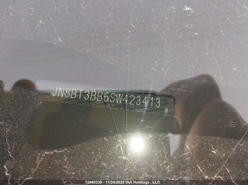 2025 Nissan Rogue Sv/Rc VIN: JN8BT3BB6SW423413 Lot: 12460339