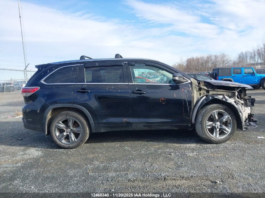 2014 Toyota Highlander Limited VIN: 5TDDKRFH1ES059060 Lot: 12460340