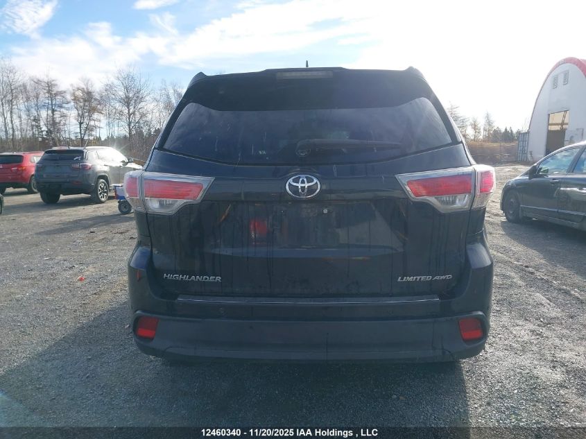 2014 Toyota Highlander Limited VIN: 5TDDKRFH1ES059060 Lot: 12460340