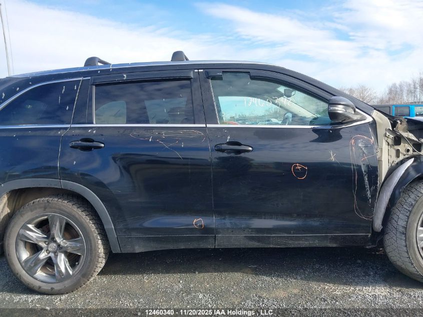 2014 Toyota Highlander Limited VIN: 5TDDKRFH1ES059060 Lot: 12460340