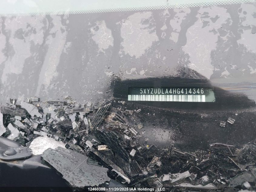 2017 Hyundai Santa Fe Sport VIN: 5XYZUDLA4HG414346 Lot: 12460385