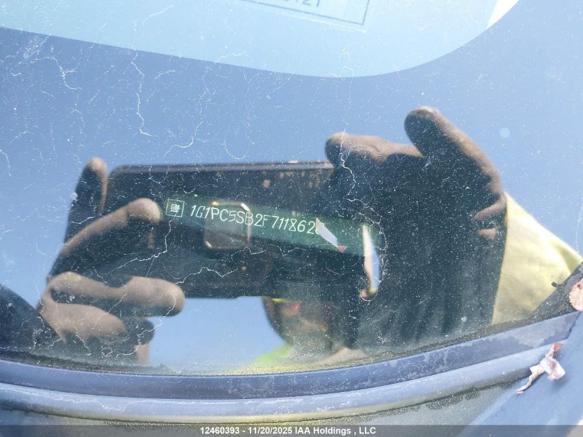 2015 Chevrolet Cruze Lt VIN: 1G1PC5SB2F7118626 Lot: 12460393