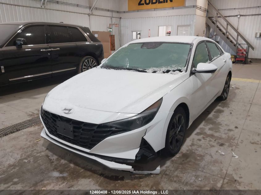 2022 Hyundai Elantra Sel VIN: KMHLM4AG0NU215152 Lot: 12460408