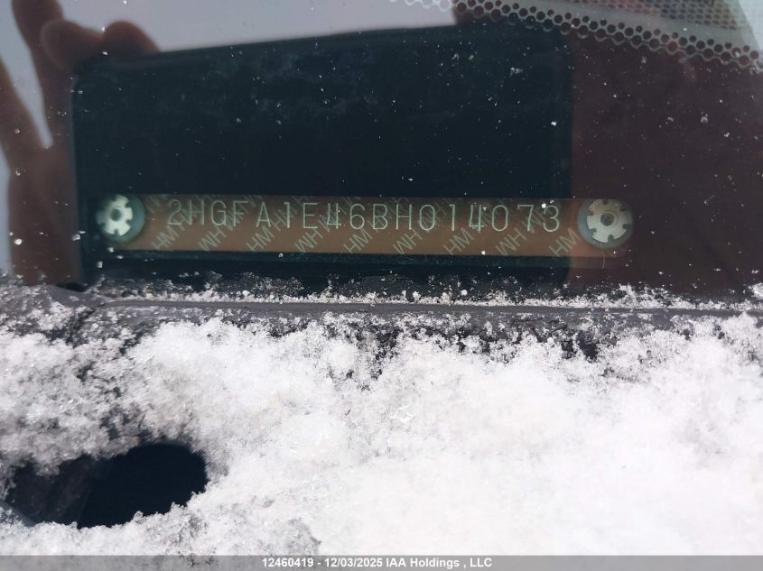 2011 Honda Civic Dx-G VIN: 2HGFA1E46BH014073 Lot: 12460419